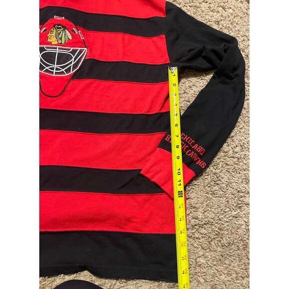 Chicago Blackhawks Rugby Pullover Hoodie by Starter Or KLEW. Size XL - Picture 5 of 9